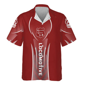 Railspirit Personalized Wisconsin Central Ltd Railroad Hawaiian Shirt Striking Line Style Train Shirt For Locomotive Lovers