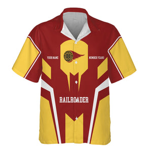 Railspirit Personalized Western Maryland Railway Hawaiian Shirt Custom Year Railroader Shirt Gift Idea For Train Lover