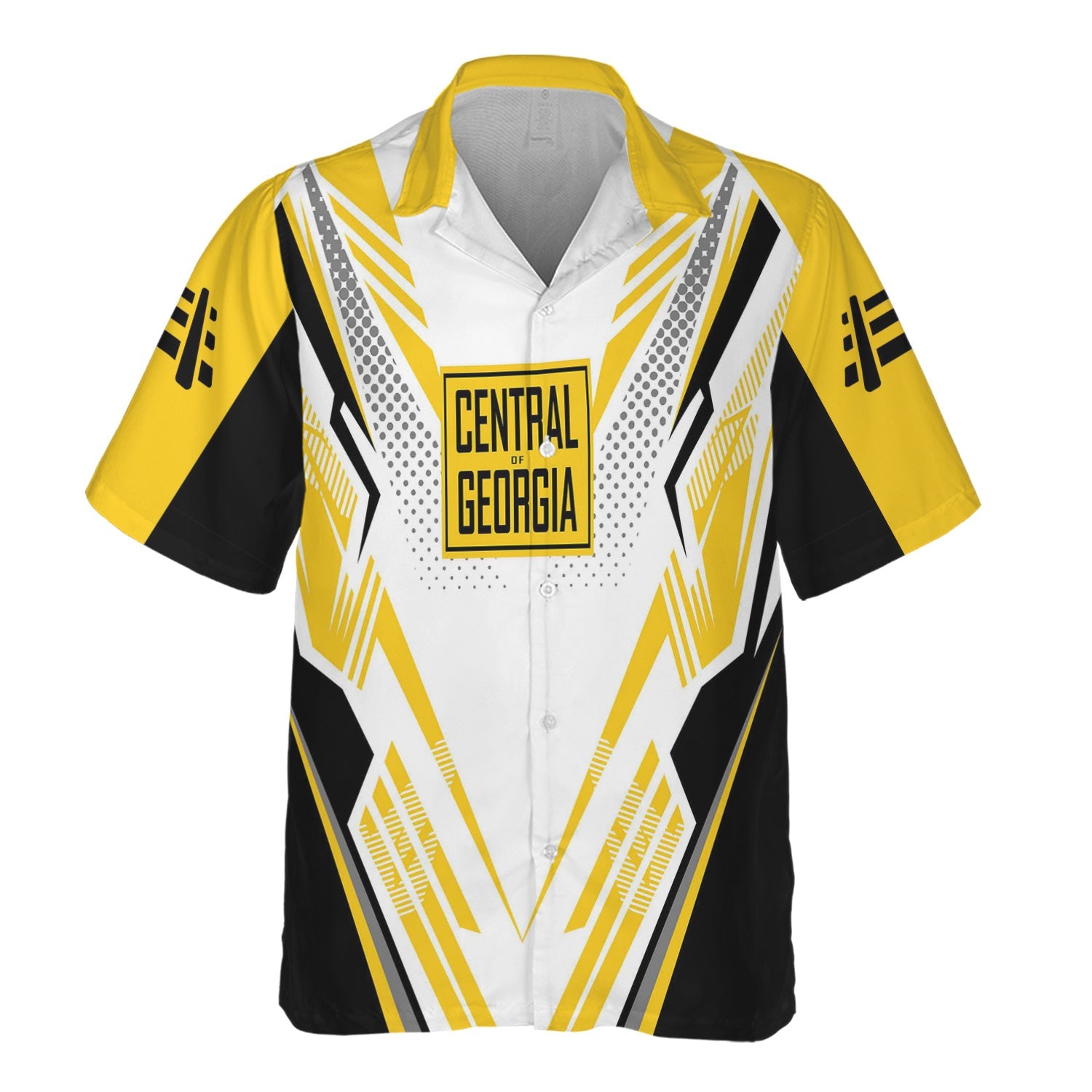 Railspirit Personalized Central of Georgia Railway Hawaiian Shirt Railroad Tribute Design Train Shirt for Train Lovers