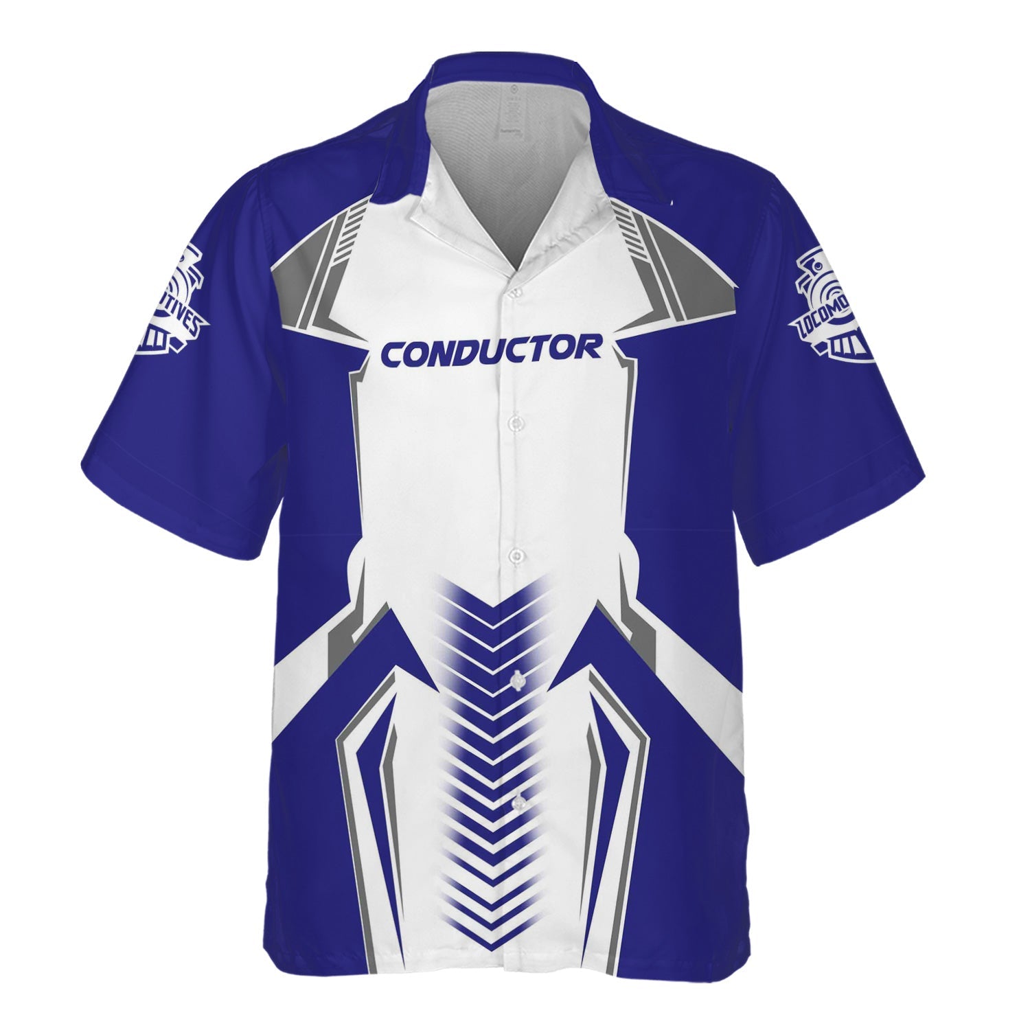 Railspirit Personalized Santa Fe ATSF Railway Hawaiian Shirt Standout Style with Custom Position Atchison, Topeka and Santa Fe Train Shirt