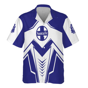 Railspirit Personalized Santa Fe Railway Hawaiian Shirt Railway Trainspotter Style Atchison, Topeka and Santa Fe Railway Shirt Gift Idea For Foamers