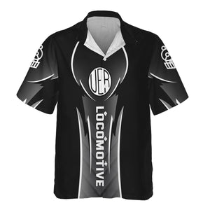 Railspirit Personalized Union Electric Railway Hawaiian Shirt Striking Line Style Train Shirt For Locomotive Lovers