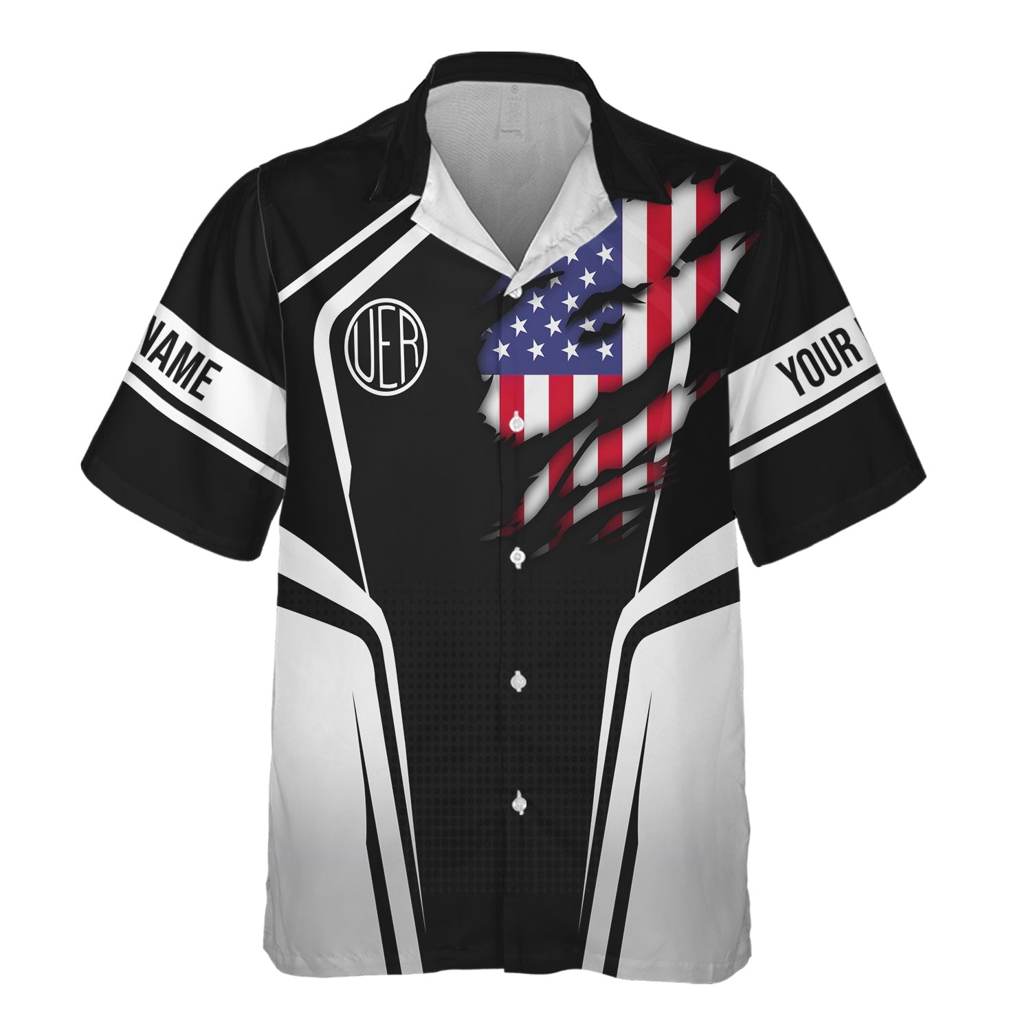 Railspirit Personalized Union Electric Railway Hawaiian Shirt American Eagle Vintage Train Shirt