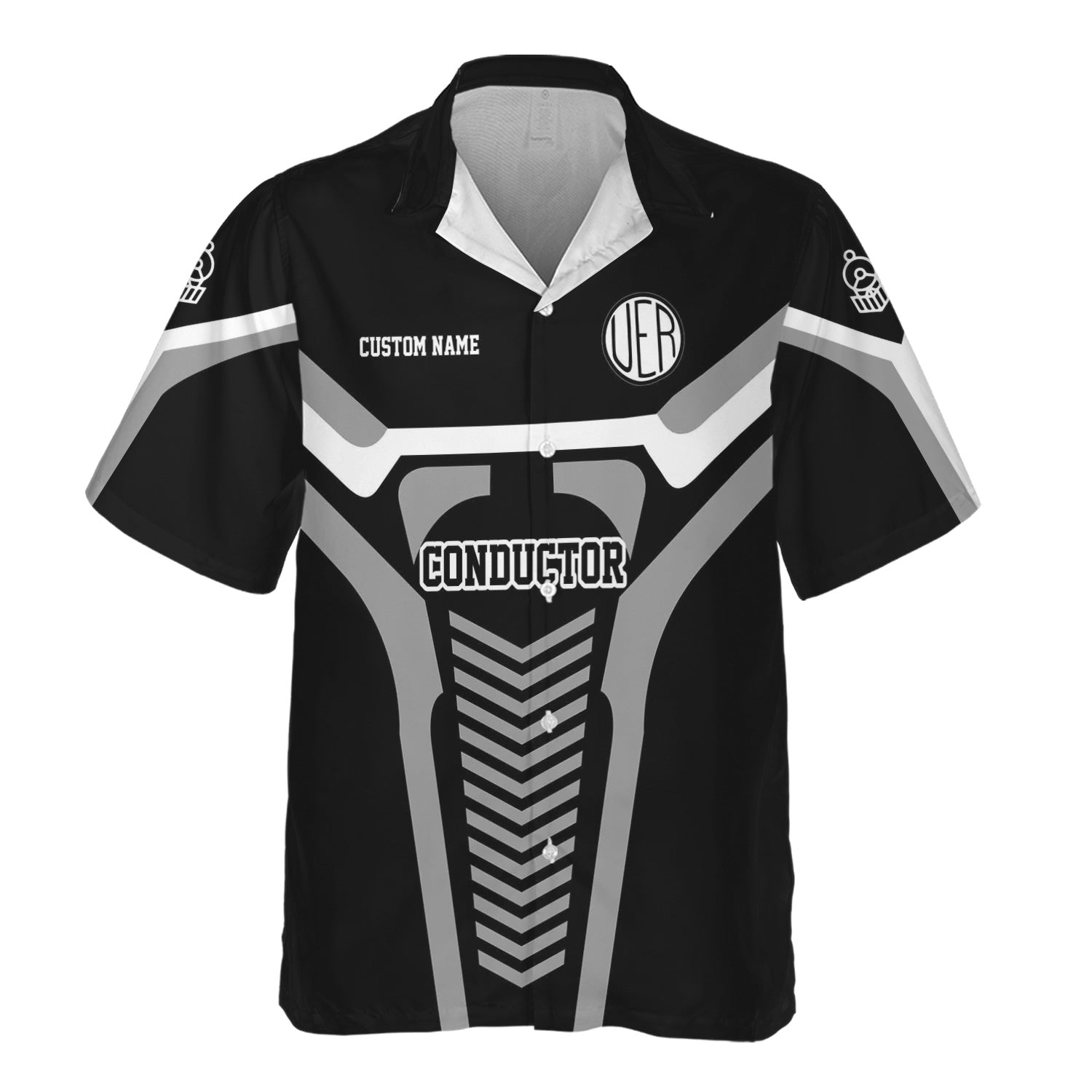 Railspirit Personalized Union Electric Railway Hawaiian Shirt Track-Inspired with Custom Job Position Train Shirt