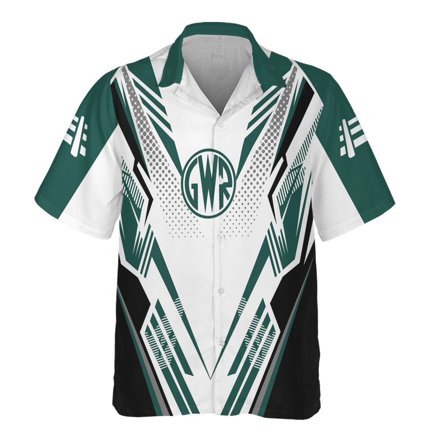 Railspirit Personalized Great Western Railway Hawaiian Shirt Railroad Tribute Design Train Shirt for Train Lovers