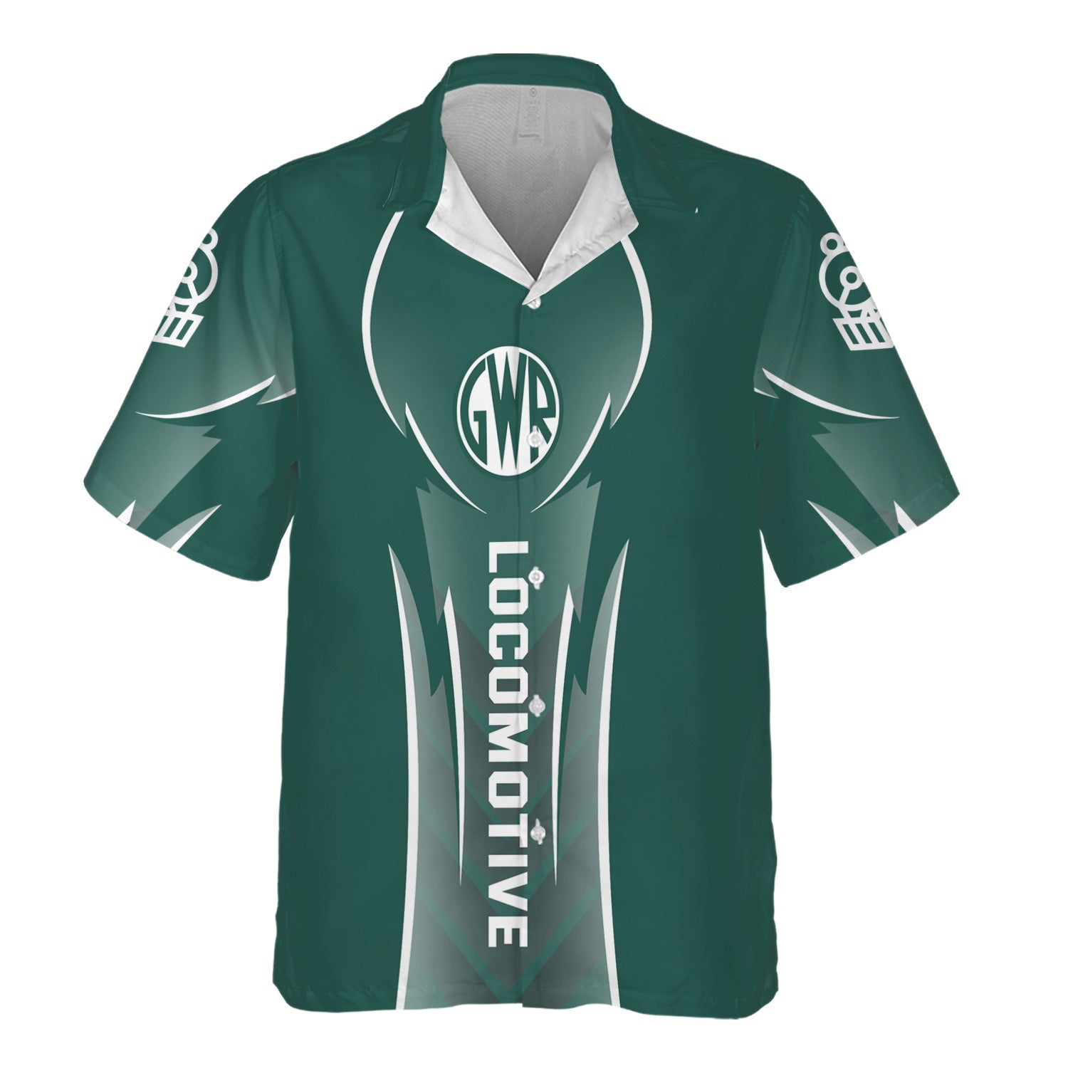 Railspirit Personalized Great Western Railway Hawaiian Shirt Striking Line Style Train Shirt For Locomotive Lovers