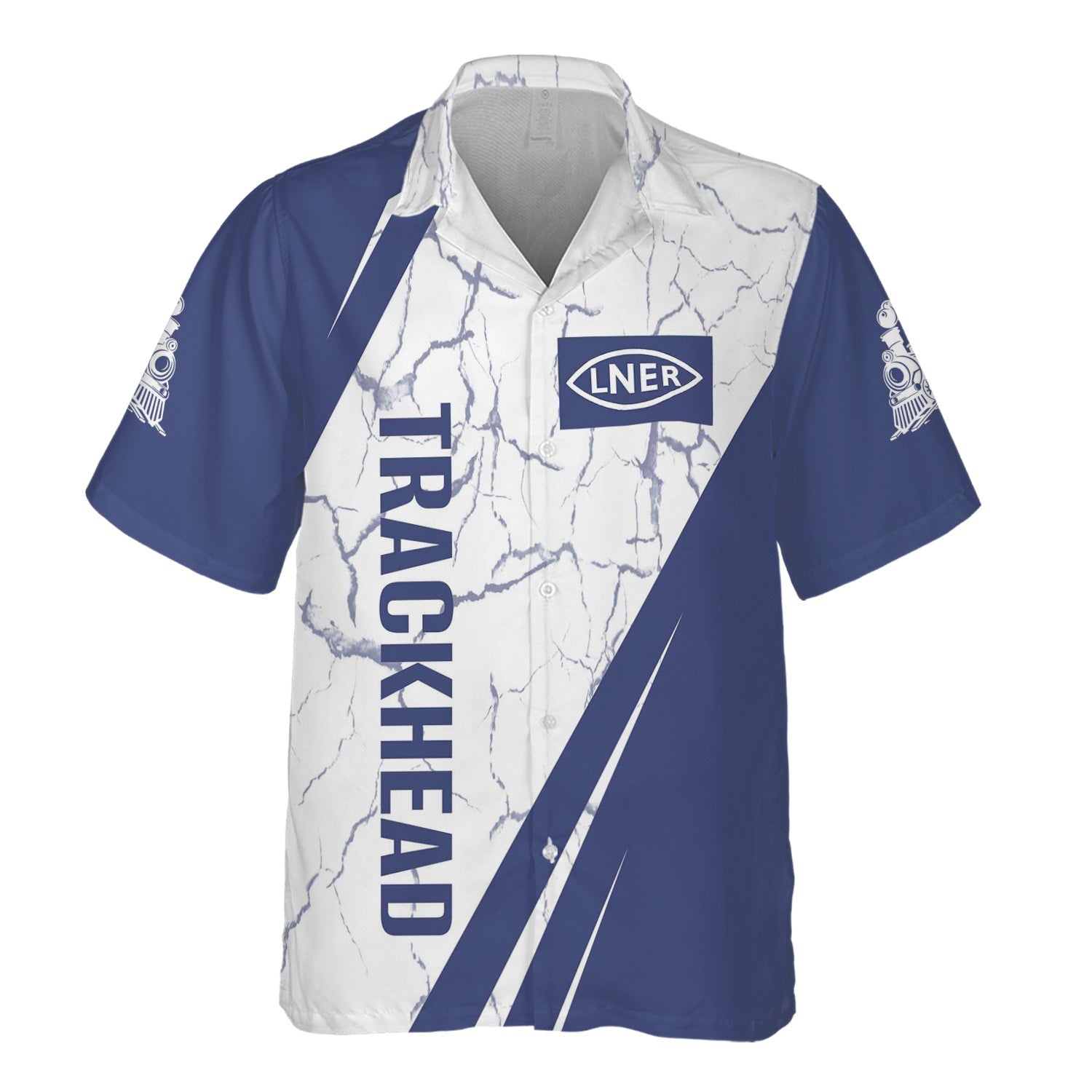 Railspirit Personalized London and North Eastern Railway Hawaiian Shirt Crackle Texture Style Shirt For Trackhead