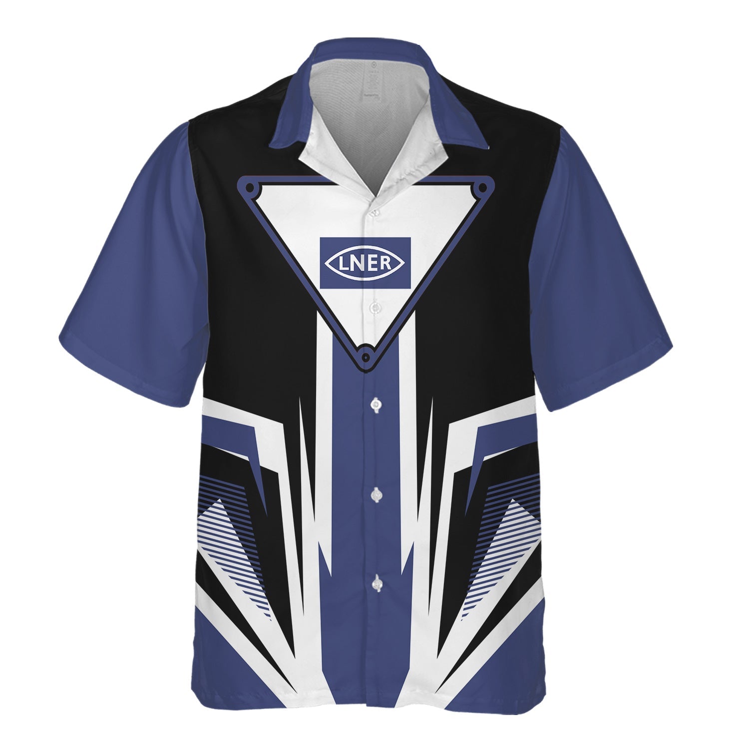 Railspirit London and North Eastern Railway Hawaiian Shirt Bold Graphic Style All Over Printed Shirt