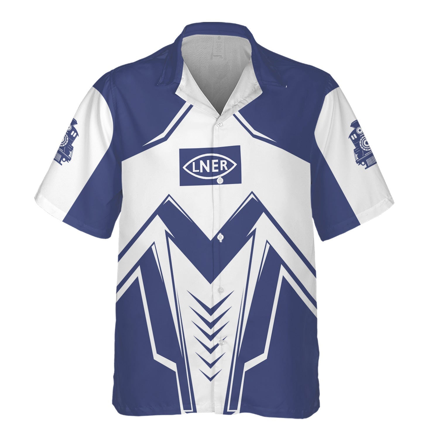 Railspirit Personalized London and North Eastern Railway Hawaiian Shirt Railway Trainspotter Style Shirt Gift Idea For Foamers