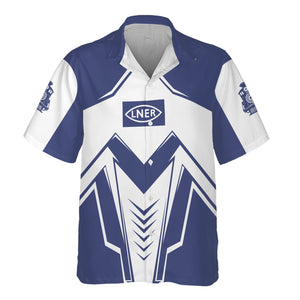 Railspirit Personalized London and North Eastern Railway Hawaiian Shirt Railway Trainspotter Style Shirt Gift Idea For Foamers