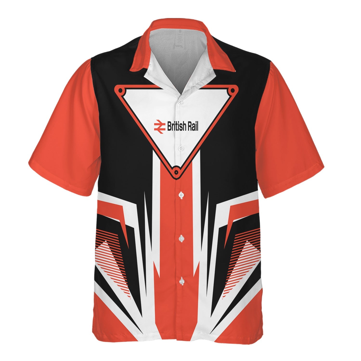 Railspirit Bristish Railway Hawaiian Shirt Bold Graphic Style All Over Printed Shirt