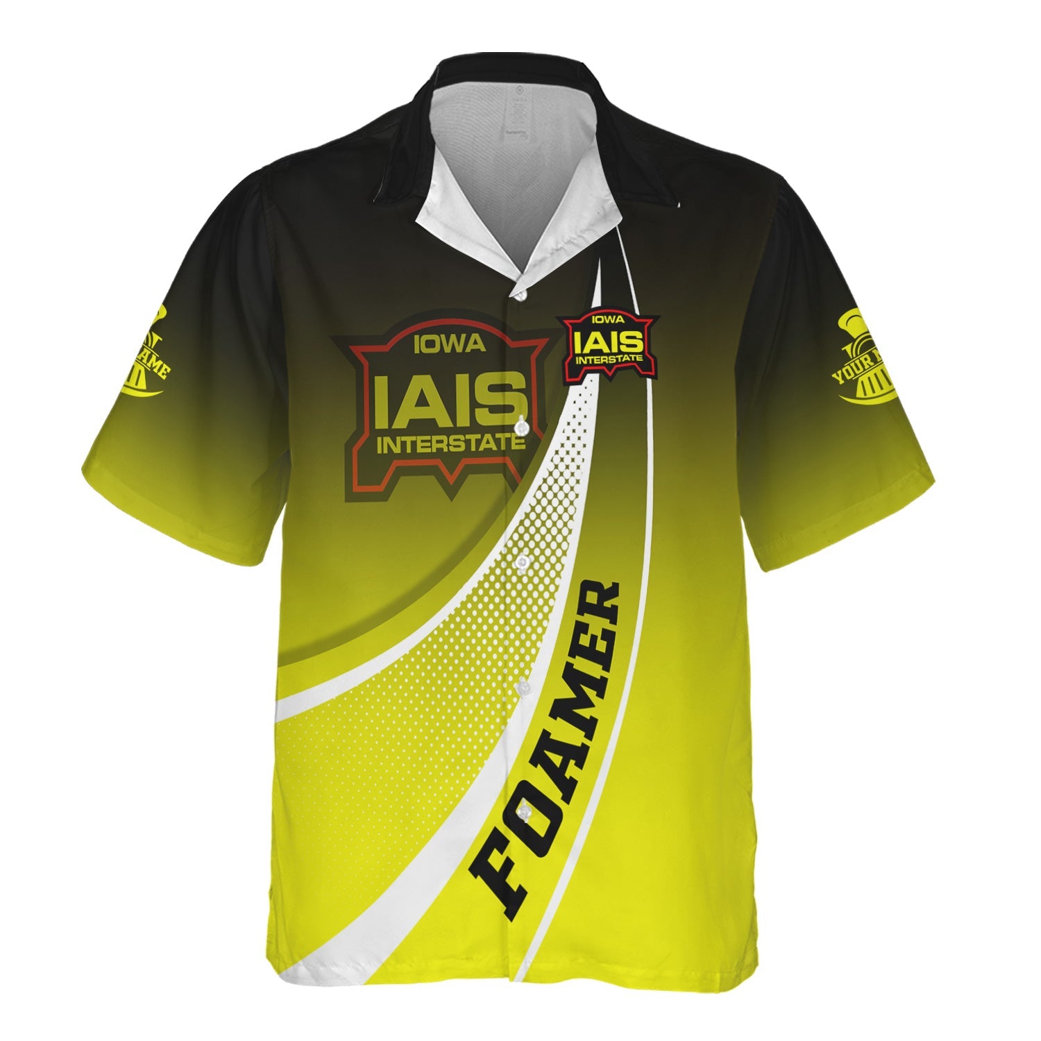 Railspirit Personalized Iowa Interstate Railroad Hawaiian Shirt Railway-Themed Style IAIS Shirt Gift Idea For Trainspotter