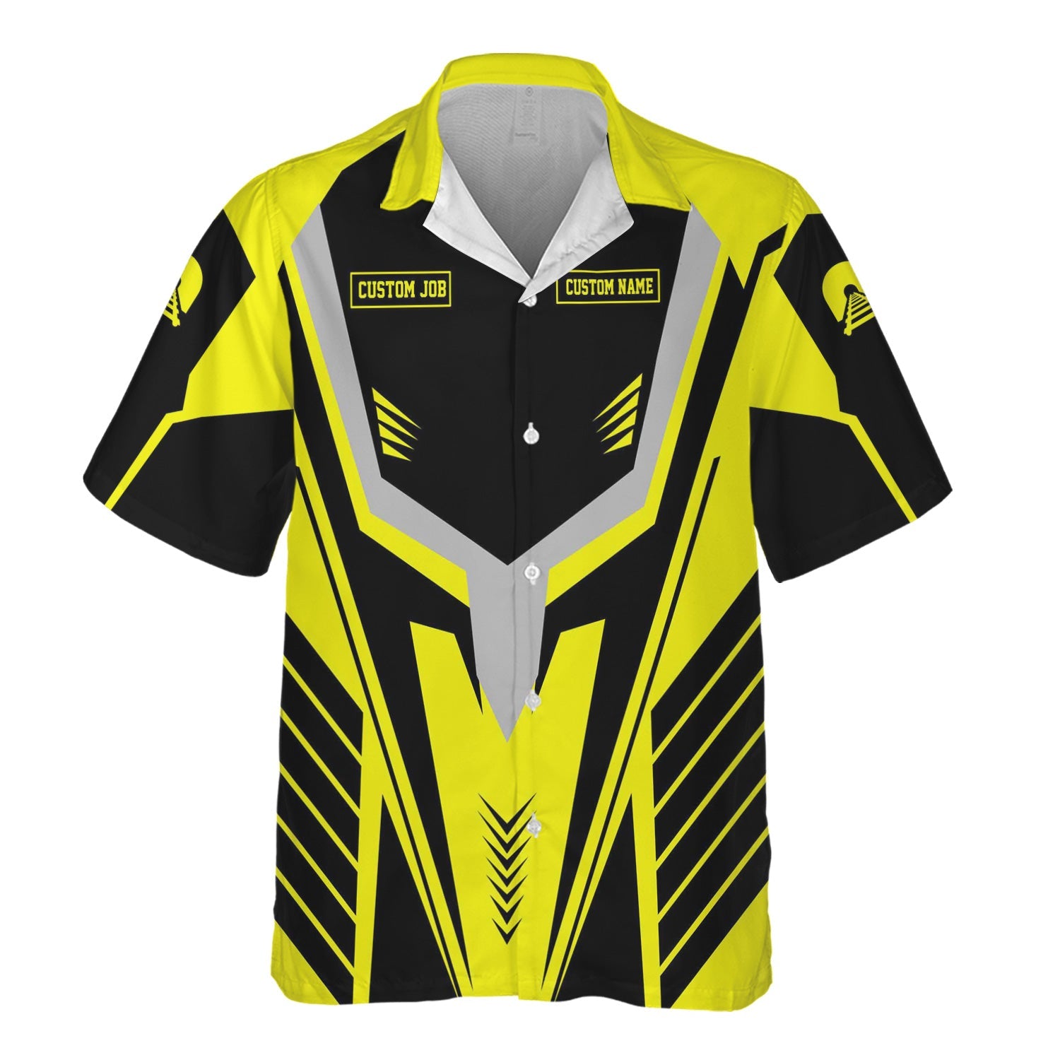 Railspirit Personalized Iowa Interstate Railroad Hawaiian Shirt Workwear-Inspired with Custom Position IAIS Train Shirt