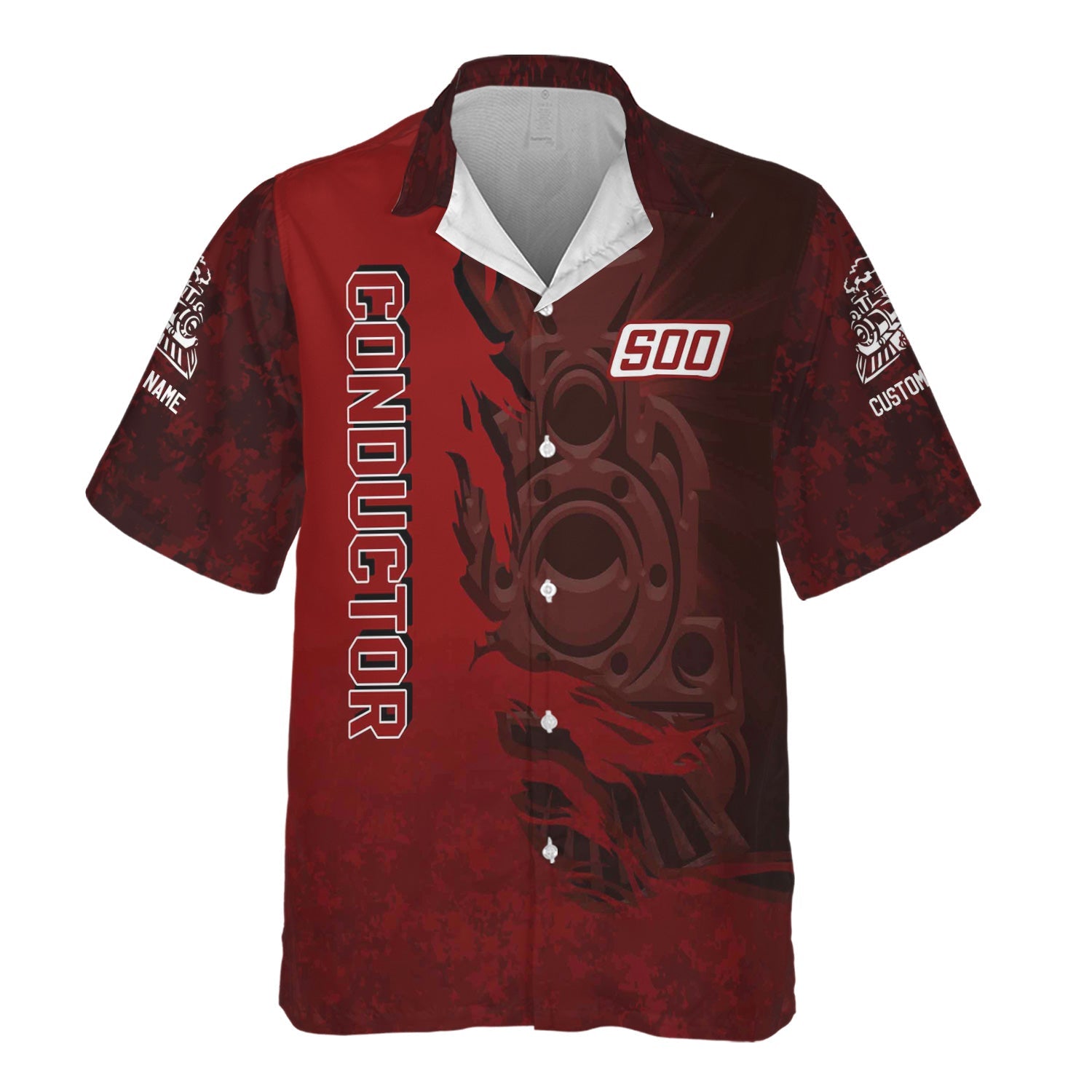 Railspirit Personalized Soo Line Railroad Hawaiian Shirt Blazing Style with Custom Position Train Shirt