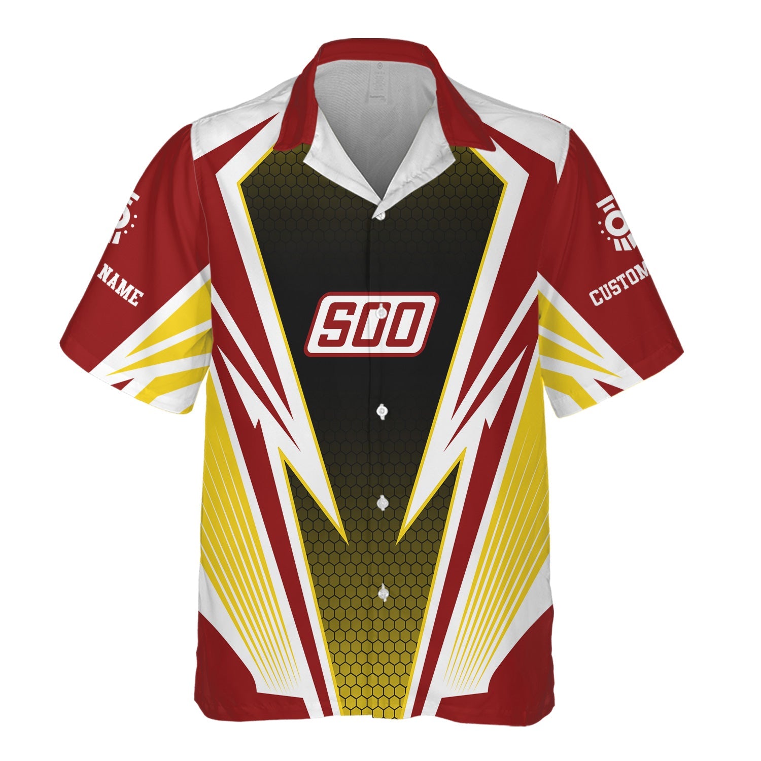 Railspirit Personalized Soo Line Railroad Hawaiian Shirt Lightning Graphic Style Shirt Gift Idea For Train Lover