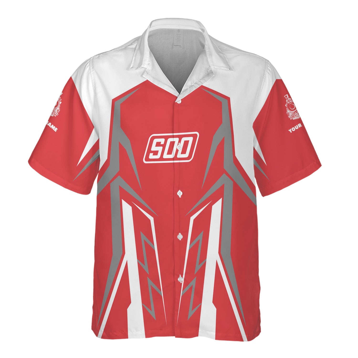 Railspirit Personalized Soo Line Railroad Hawaiian Shirt Futuristic Design with Custom Job Train Shirt