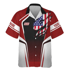 Railspirit Personalized Soo Line Railroad Hawaiian Shirt American Eagle Vintage Train Shirt