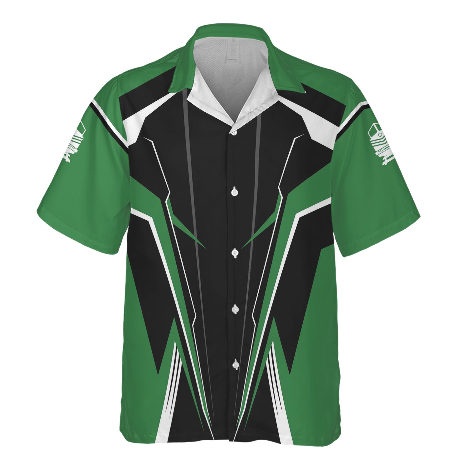 Railspirit Personalized Burlington Northern Railroad Hawaiian Shirt Lightning-Edge Design Train Shirt For Railroad Lovers