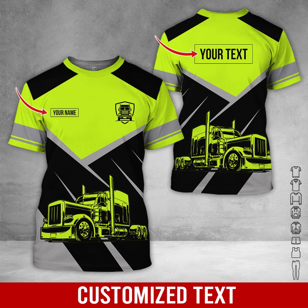Customized Name Love Tow Truck Printed Clothes, Personalized Tow Driver Gear
