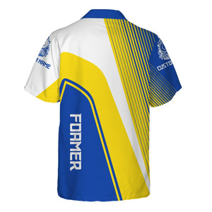 Railspirit Personalized Long Island Railroad Hawaiian Shirt Vibrant Striking Style Shirt For Rail Enthusiasts