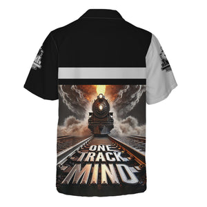 Railspirit Personalized Bessemer And Lake Erie Railroad Hawaiian Shirt One Track Mind Train Printed Shirt