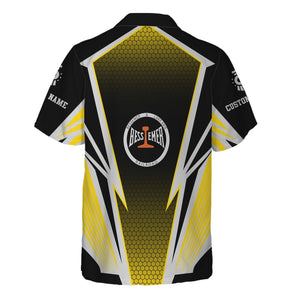 Railspirit Personalized Bessemer And Lake Erie Railroad Hawaiian Shirt Lightning Graphic Style Shirt Gift Idea For Train Lover