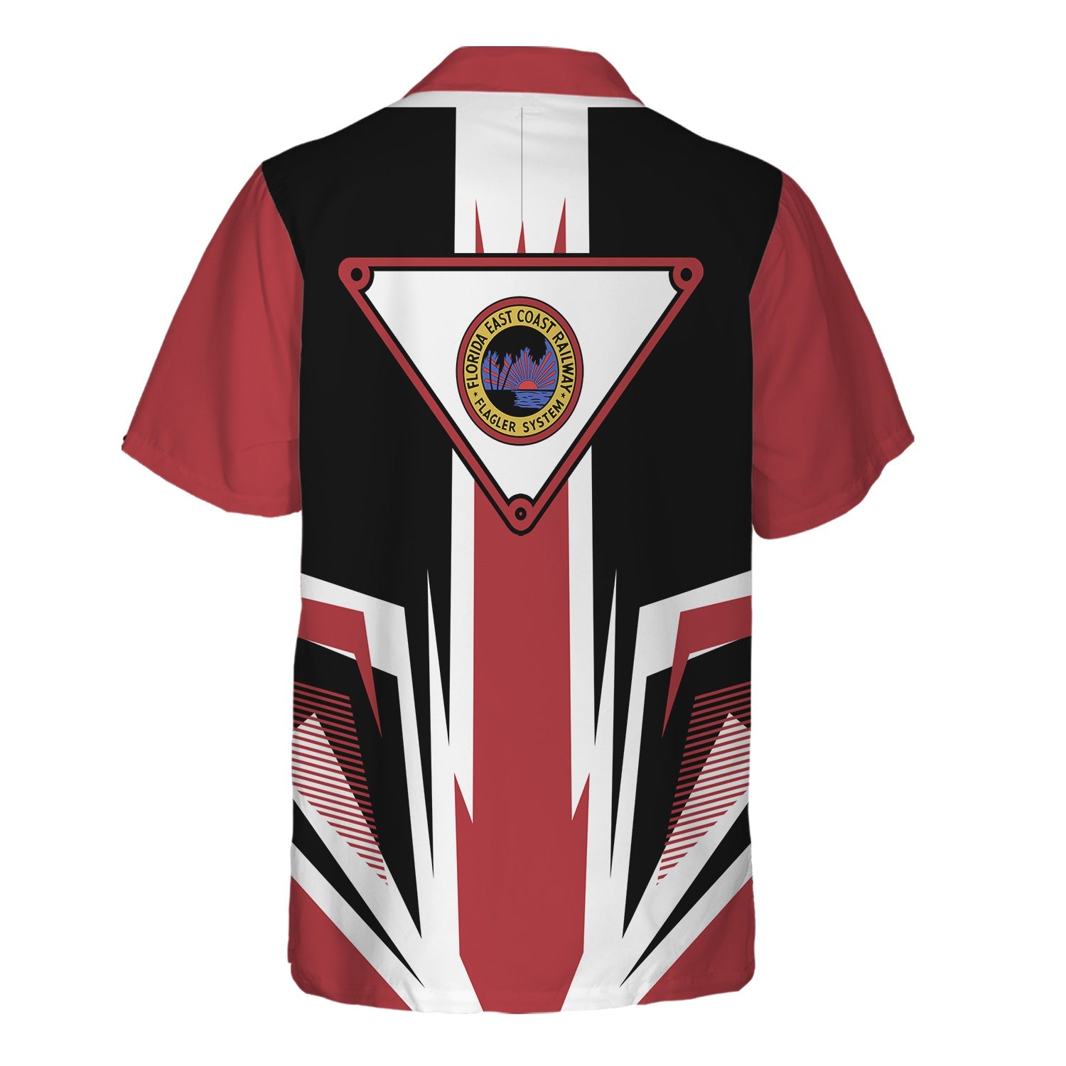 Railspirit Florida East Coast Railway Hawaiian Shirt Bold Graphic Style All Over Printed Shirt