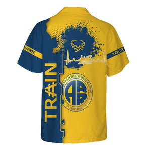 Railspirit Personalized Alaska Railroad Hawaiian Shirt Engine Heartbeat and Track Love Style Shirt Gift Idea For Train Lovers