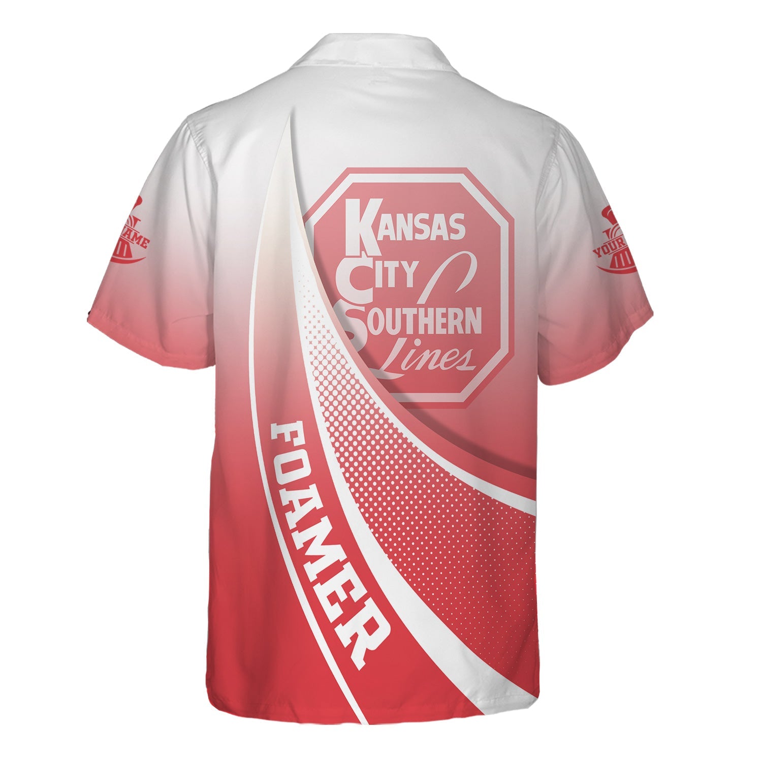 Railspirit Personalized Kansas City Southern Hawaiian Shirt Railway-Themed Style Shirt Gift Idea For Trainspotter