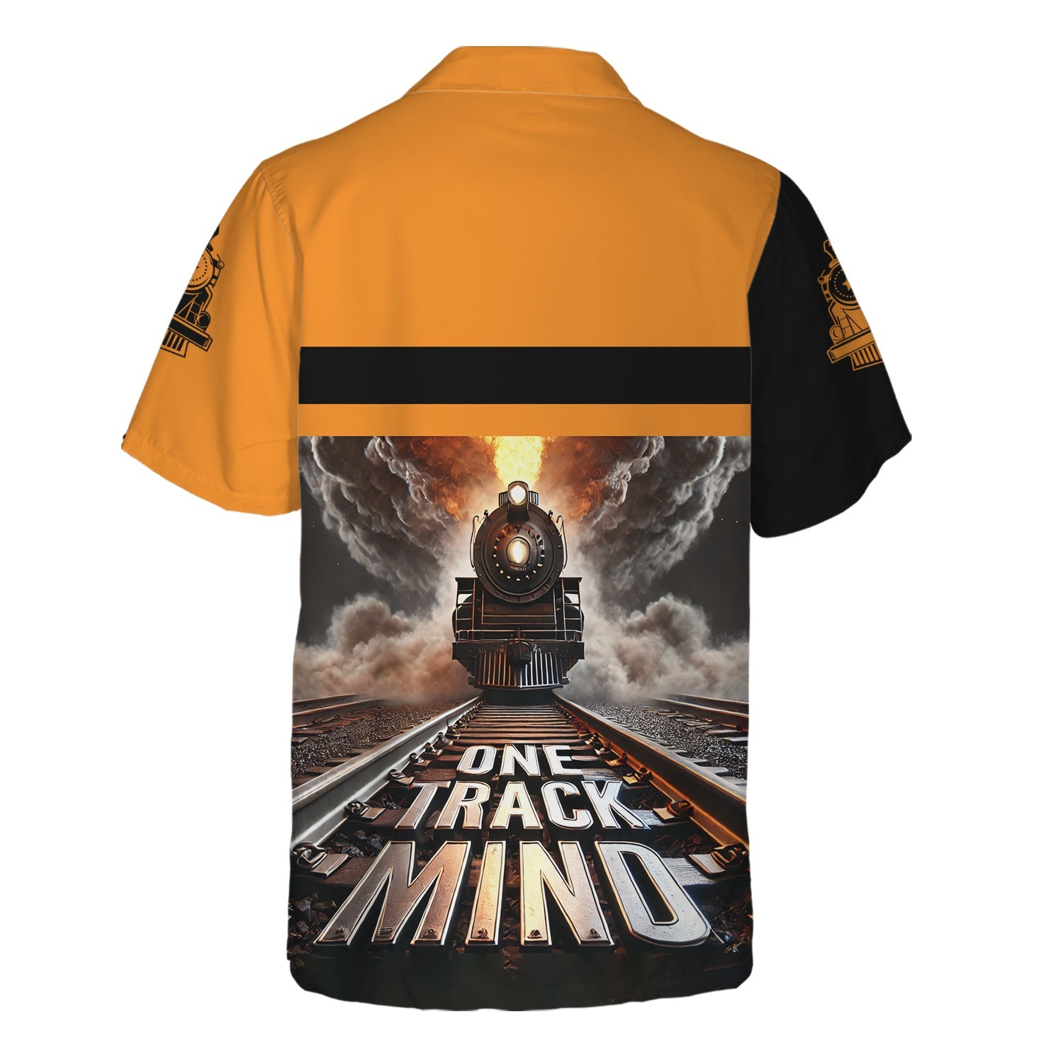 Railspirit Personalized Genesee & Wyoming Inc. Railroad Hawaiian Shirt One Track Mind Train Printed Shirt