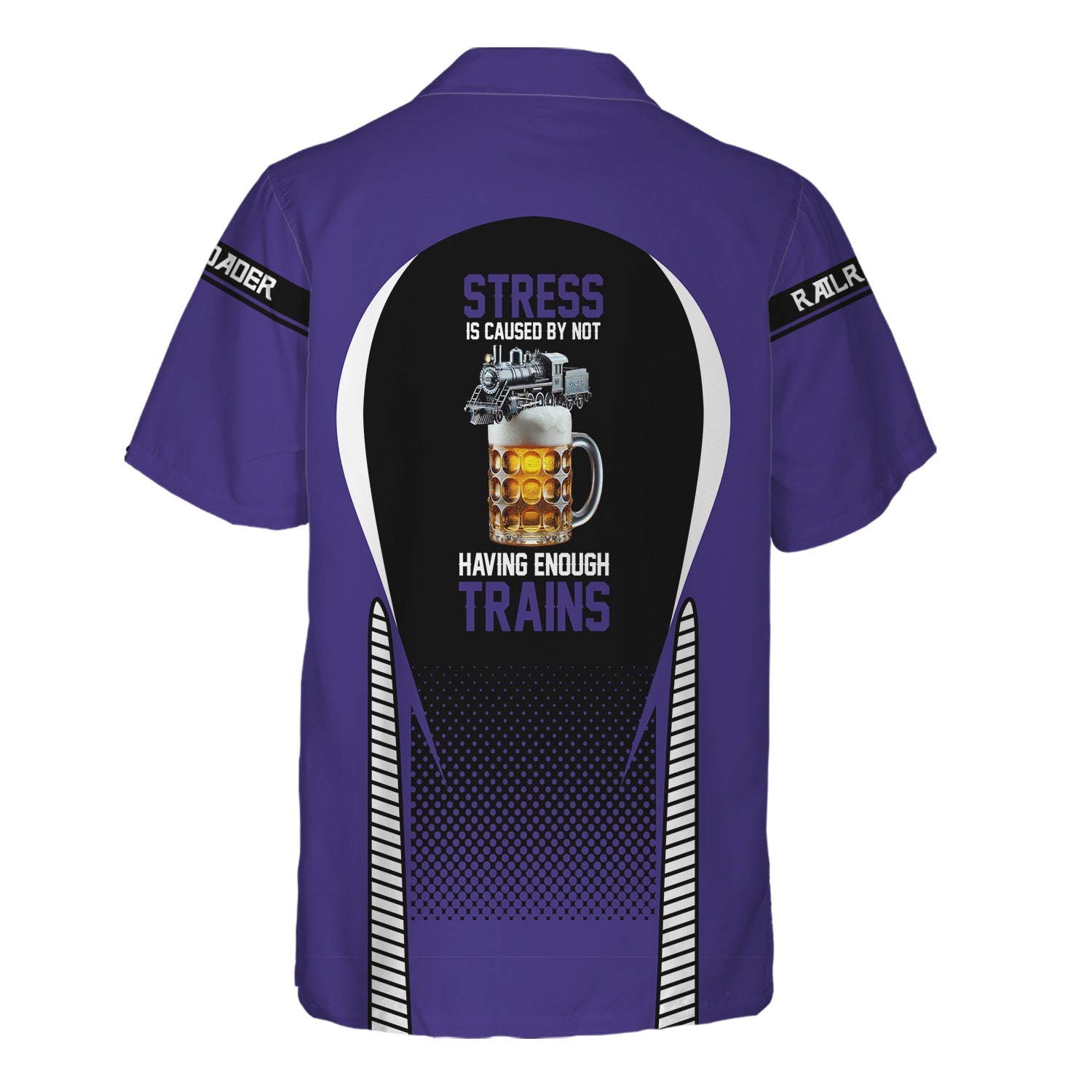 Railspirit  Personalized  Southern Pacific Railroad Hawaiian Shirt  Stress Is Caused By Not Having Enough Trains  Shirt All Over Print