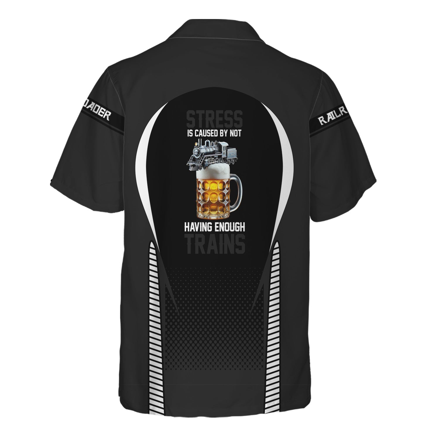 Railspirit  Personalized  Northern Pacific Railway Hawaiian Shirt  Stress Is Caused By Not Having Enough Trains  Shirt All Over Print