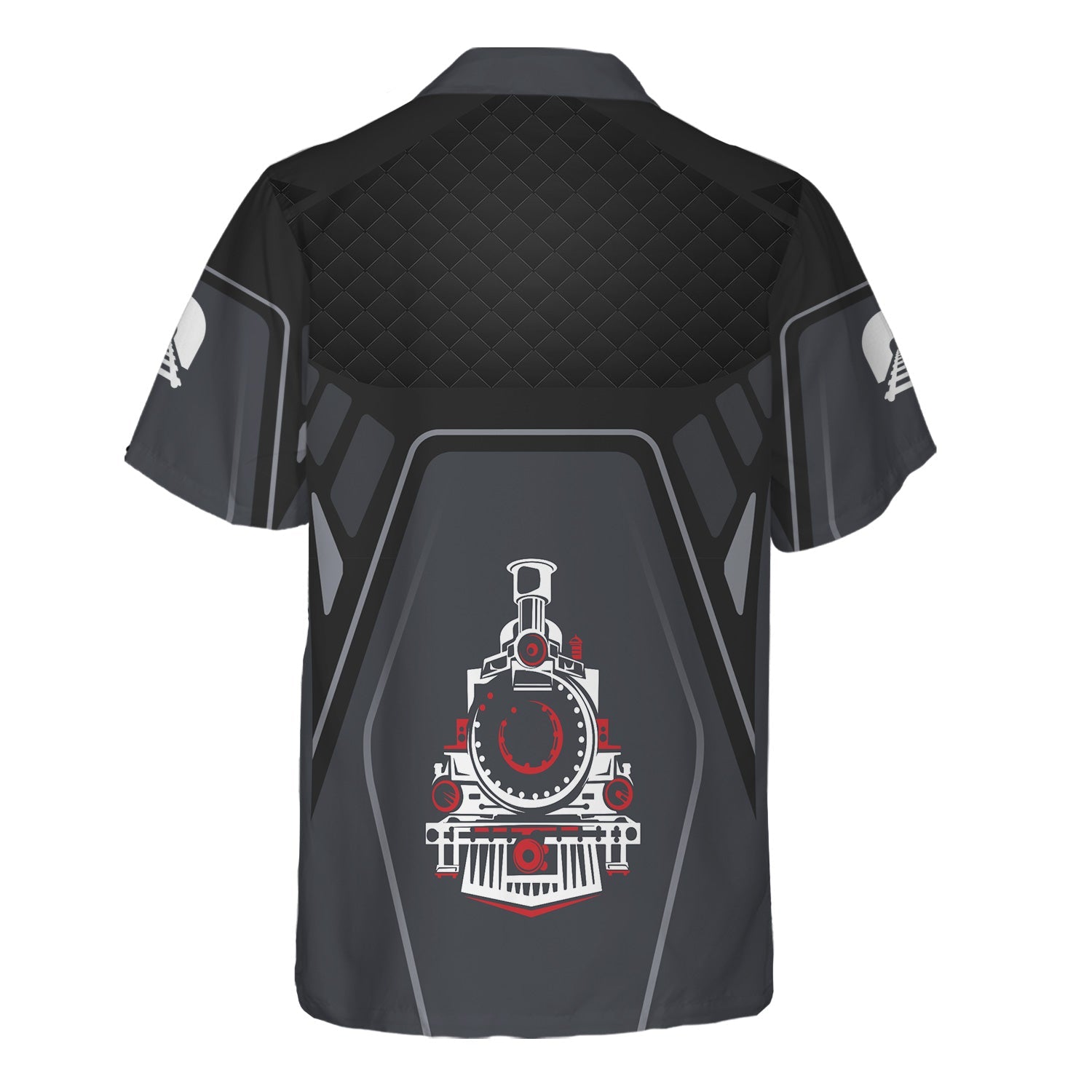 Railspirit Personalized Northern Pacific Railway Hawaiian Shirt Steam Locomotive Engine Graphic Train Shirt All Over Print