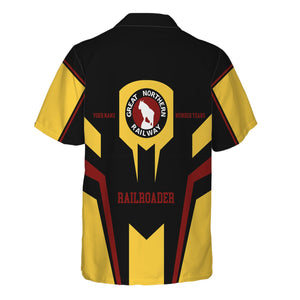 Railspirit Personalized Great Northern Railway Hawaiian Shirt Custom Year Railroader GNR Shirt Gift Idea For Train Lover