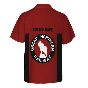 Railspirit Custom Name Great Northern Railway Hawaiian Shirt Yes I Need All Those Train GNR Printed Shirt