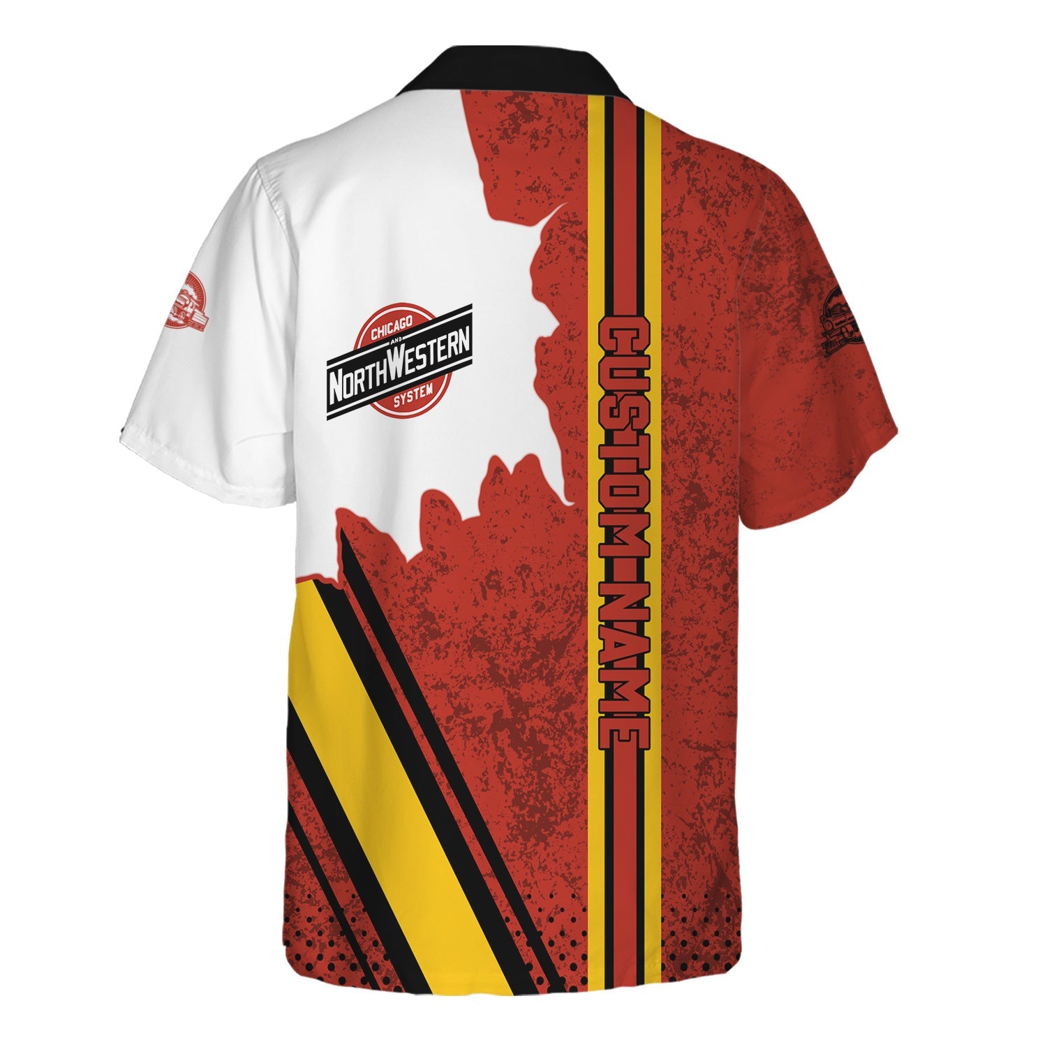 Railspirit Personalized Chicago and North Western Railway Hawaiian Shirt All Over Printed Unisex Shirt