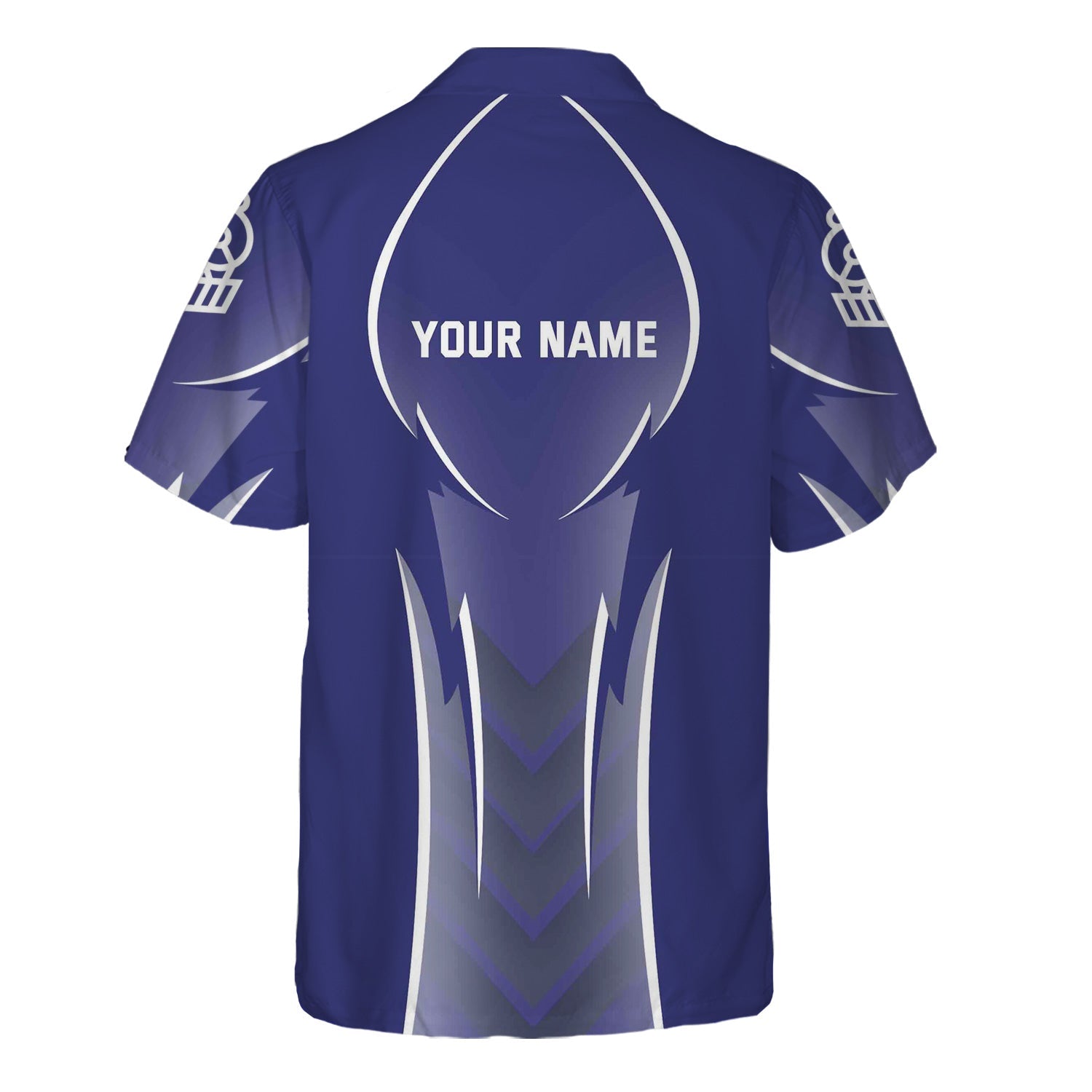 Railspirit Personalized Chicago, Burlington and Quincy Railroad Hawaiian Shirt Striking Line Style Train Shirt For Locomotive Lovers