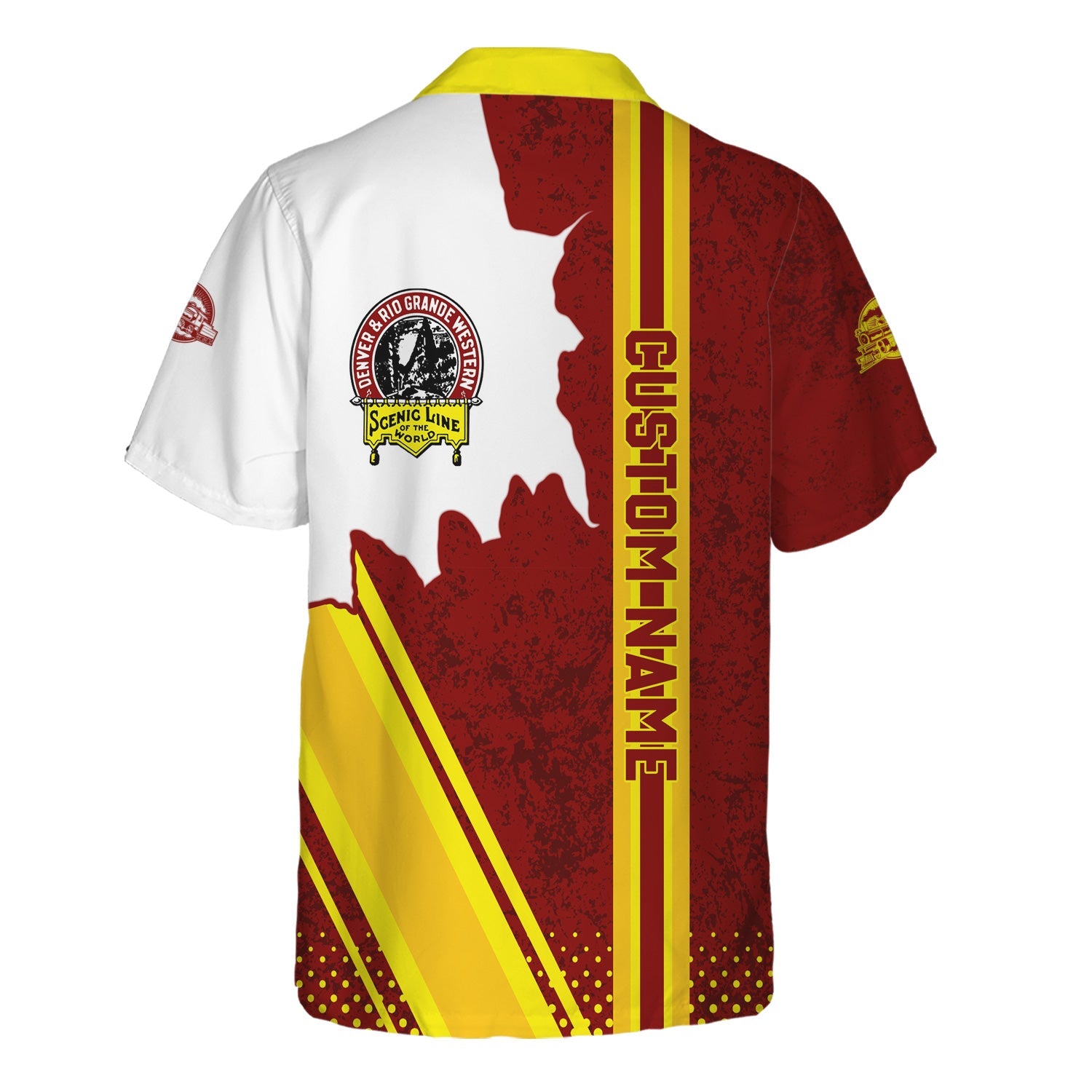 Railspirit Personalized Denver and Rio Grande Western Railroad Hawaiian Shirt All Over Printed Unisex Shirt