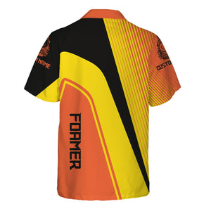 Railspirit Personalized Illinois Central Railroad Hawaiian Shirt Vibrant Striking Style Shirt For Rail Enthusiasts