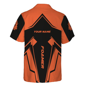 Railspirit Personalized Illinois Central Railroad Hawaiian Shirt Railway Trainspotter Style Shirt Gift Idea For Foamers