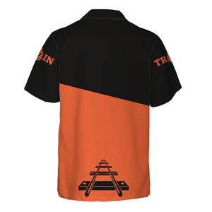 Railspirit Personalized Illinois Central Railroad Hawaiian Shirt One Track Mind Unisex Train Shirt Gift Idea For Train Lover