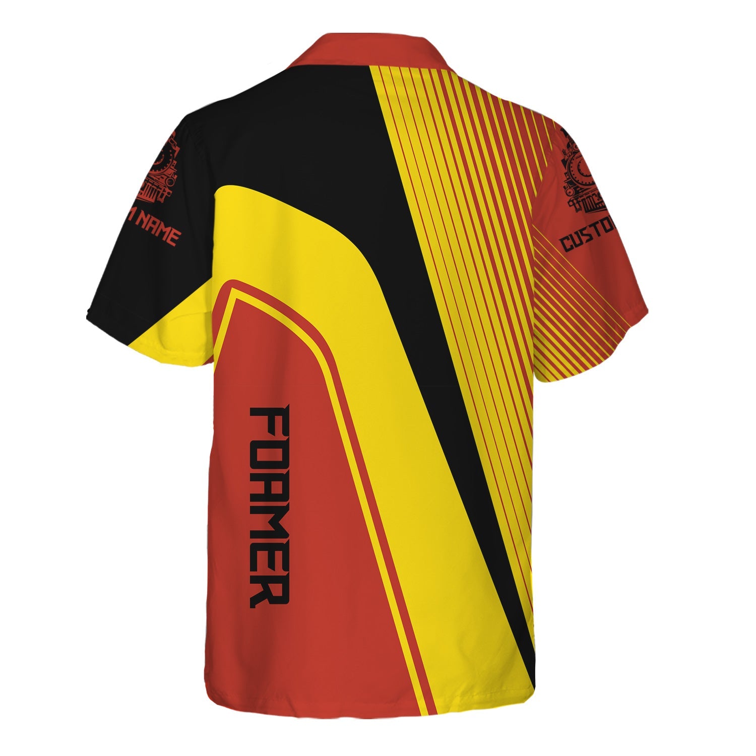 Railspirit Personalized Chicago and North Western Railway Hawaiian Shirt Vibrant Striking Style Shirt For Rail Enthusiasts