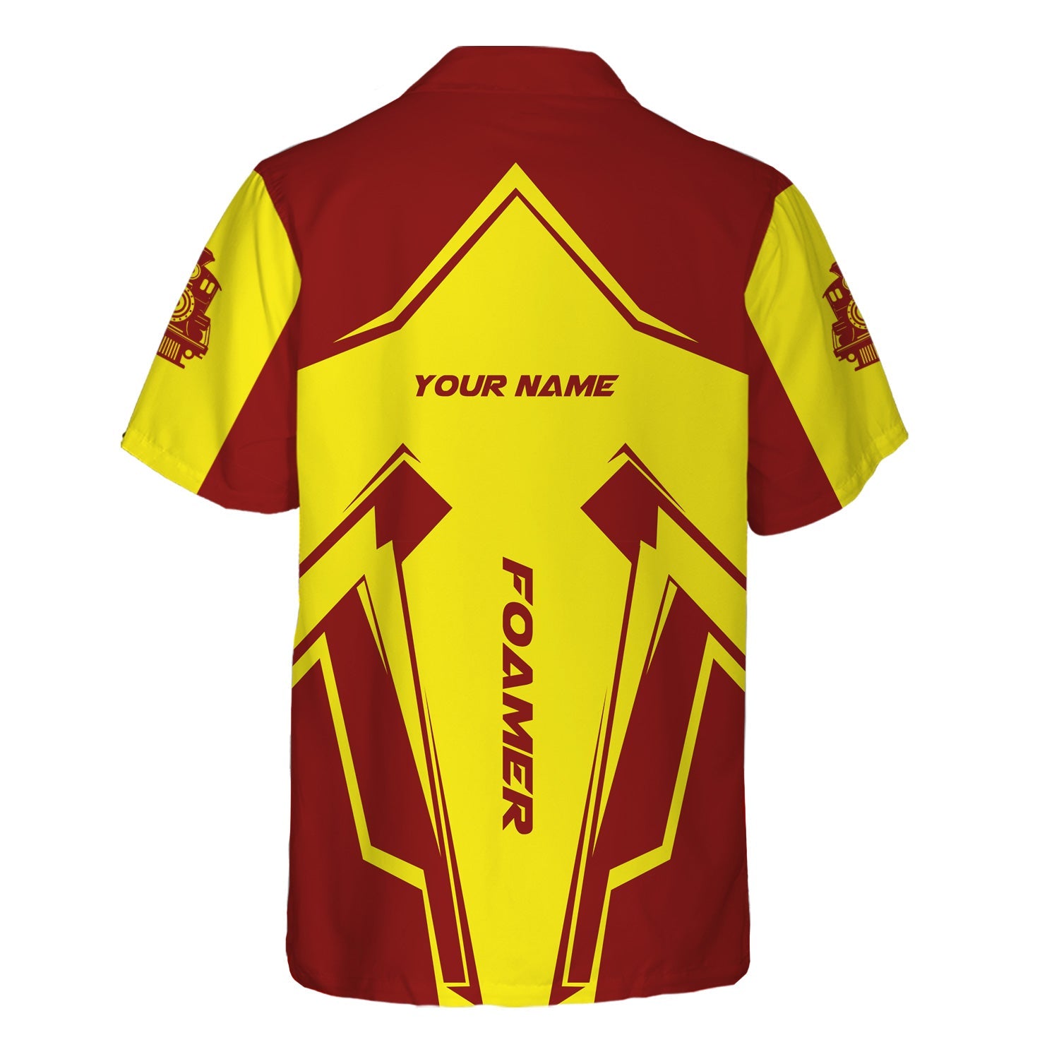 Railspirit Personalized Denver and Rio Grande Western Railroad Hawaiian Shirt Railway Trainspotter Style Shirt Gift Idea For Foamers