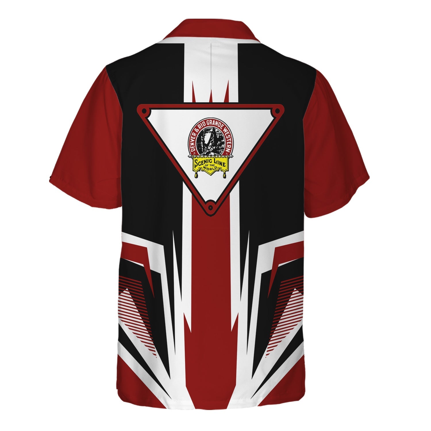 Railspirit Denver and Rio Grande Western Railroad Hawaiian Shirt Bold Graphic Style All Over Printed Shirt