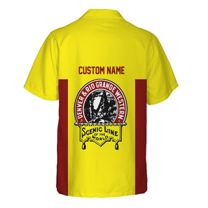 Railspirit Custom Name Denver and Rio Grande Western Railroad Hawaiian Shirt Yes I Need All Those Train Printed Shirt
