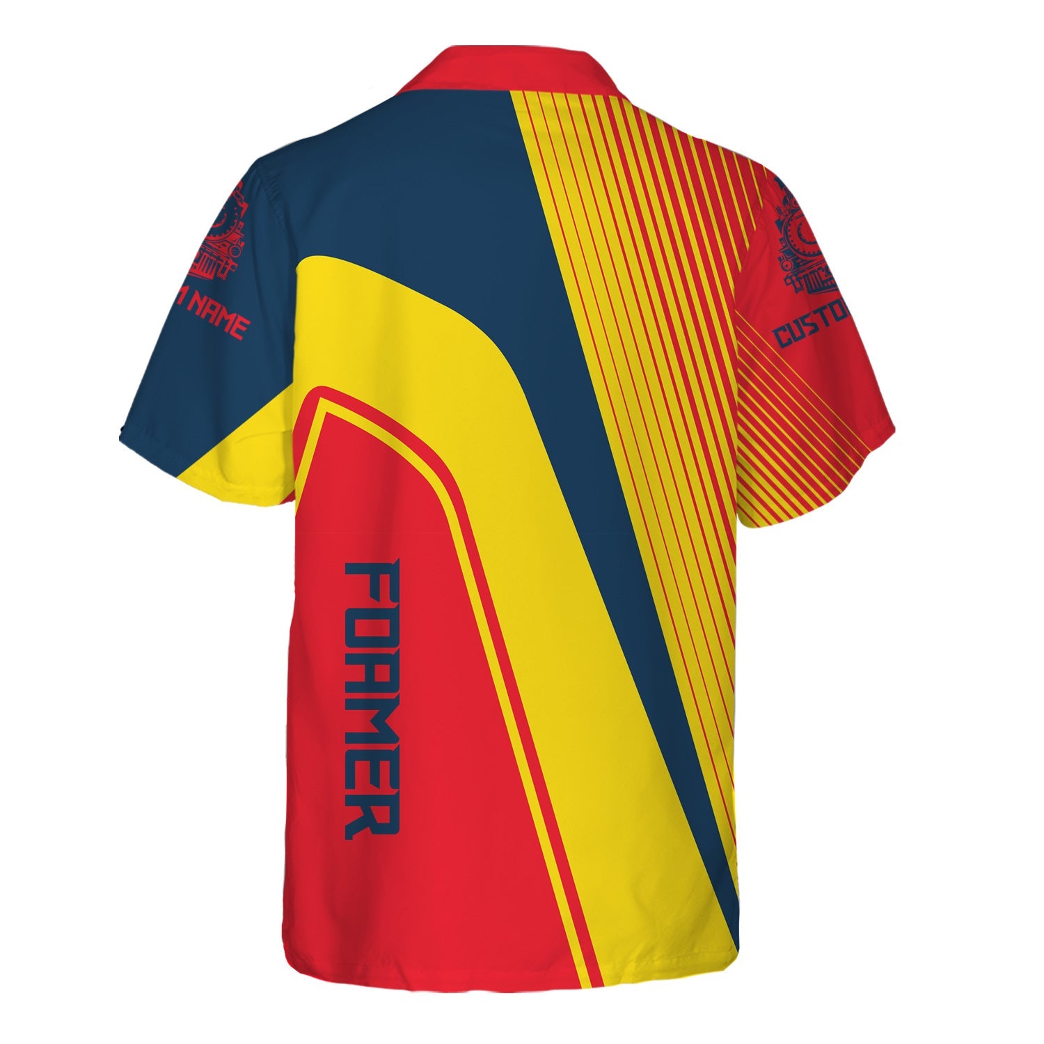 Railspirit Personalized Wabash Railroad Hawaiian Shirt Vibrant Striking Style Shirt For Rail Enthusiasts