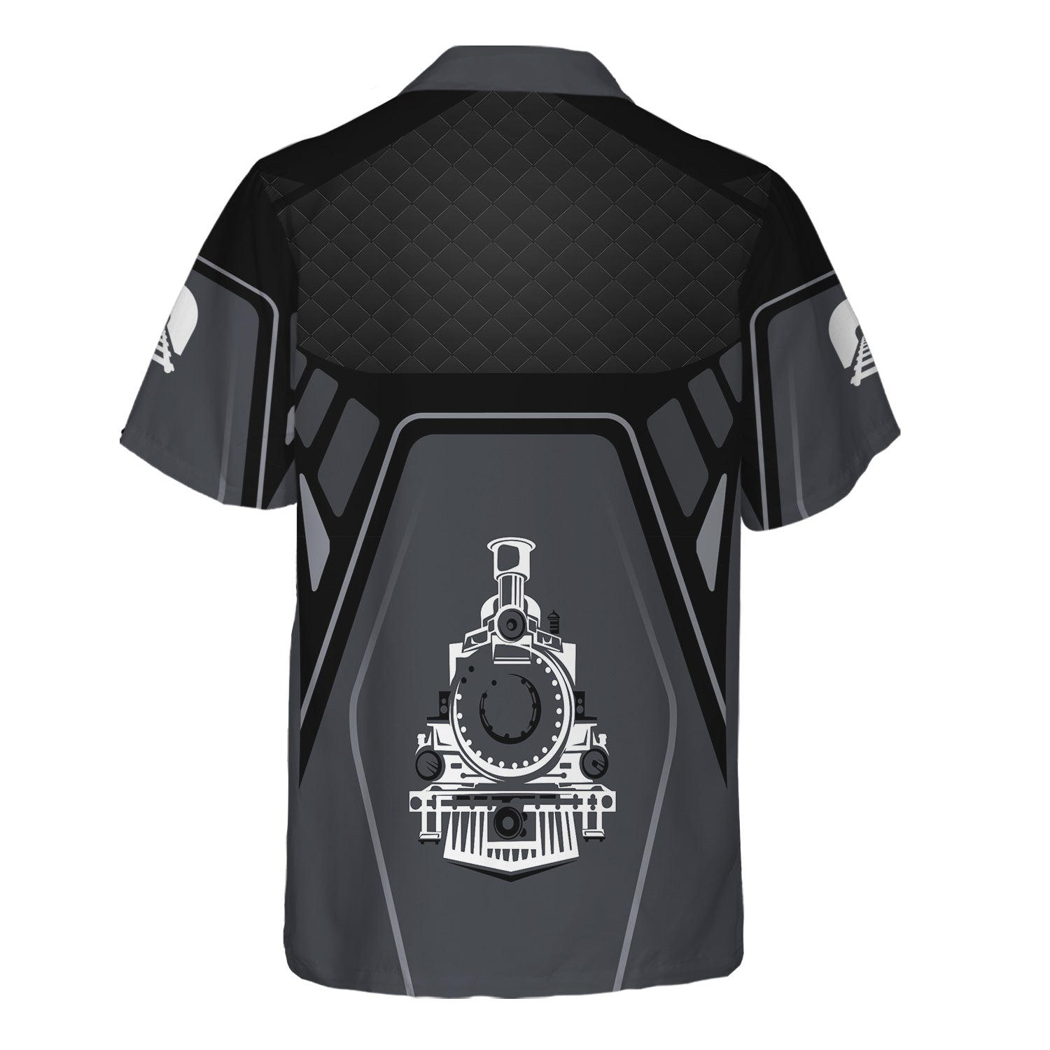 Railspirit Personalized Reading Railroad Hawaiian Shirt Steam Locomotive Engine Graphic Train Shirt All Over Print