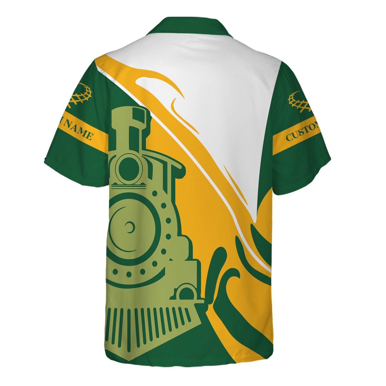 Railspirit Personalized Maine Central Railroad Hawaiian Shirt Flame-Inspired Style Shirt Gift Idea For Train Lovers