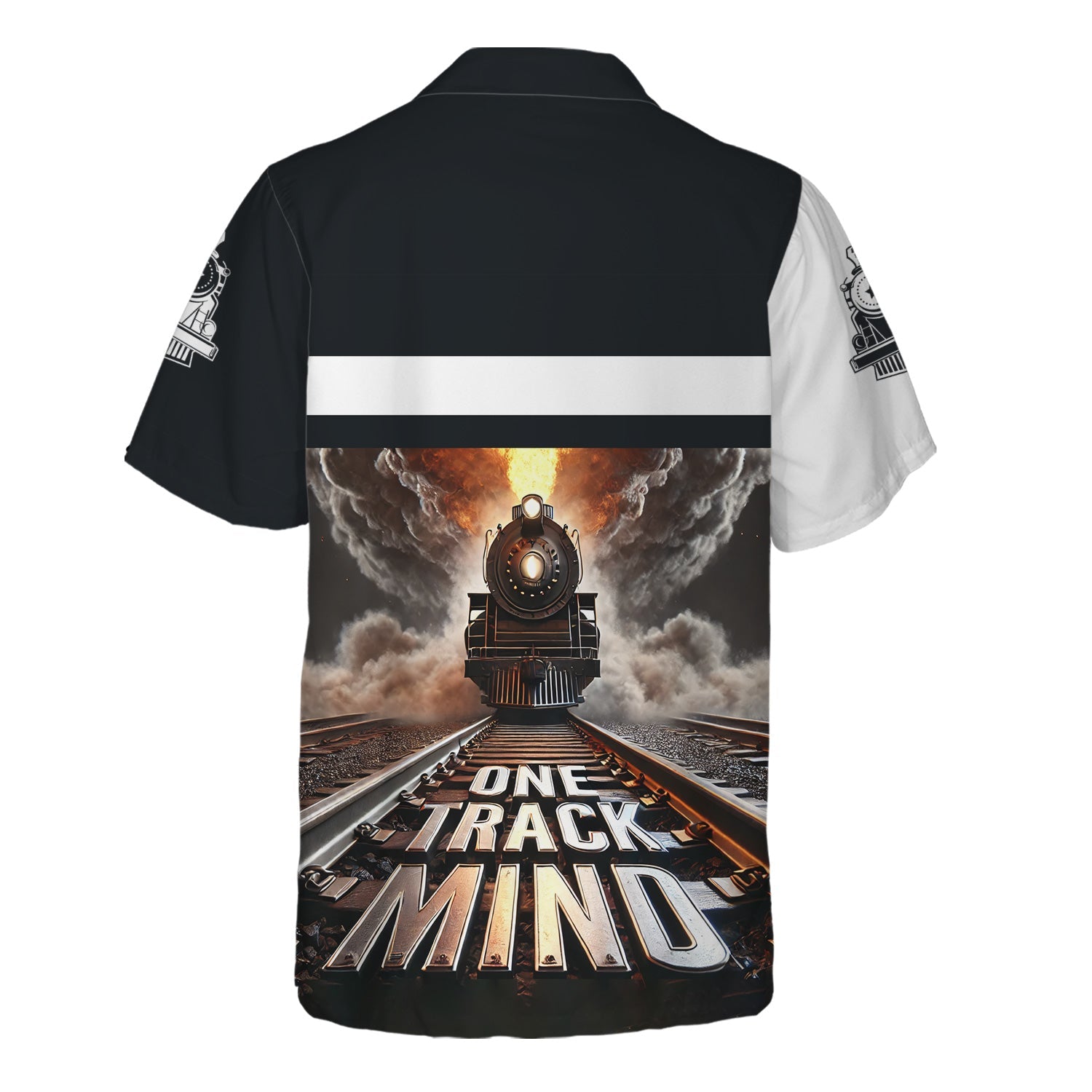 Railspirit Personalized Western Pacific Railroad Hawaiian Shirt One Track Mind Train Printed Shirt