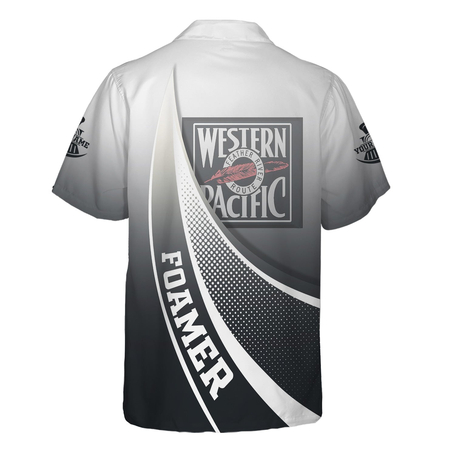 Railspirit Personalized Western Pacific Railroad Hawaiian Shirt Railway-Themed Style Shirt Gift Idea For Trainspotter